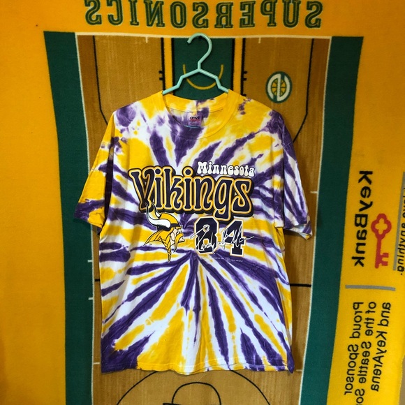 Anvil Other - Vintage NFL Randy Moss Vikings Tie Dye Shirt XL